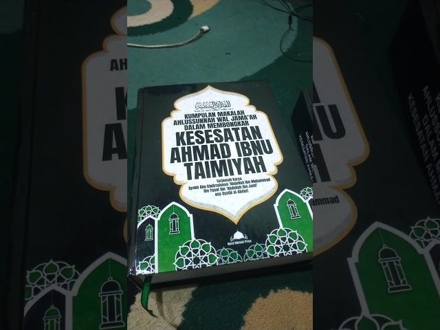 Buku Membongkar Kesesatan Ibnu Taimiyah Secara Ilmiah #warganu
