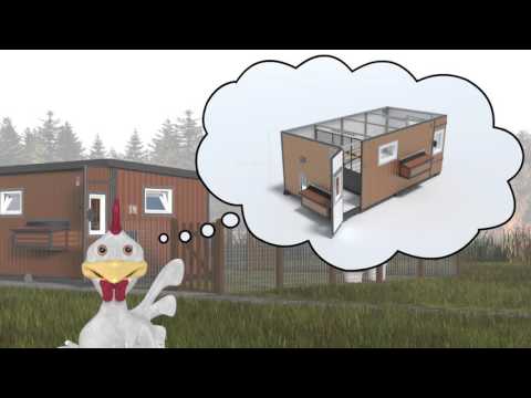 Hühnerstall / Hühnerhaus DUO VARIO Teil 1 v 3