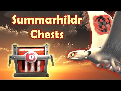 Opening 100 Summarhildr Mystery Chest - Reaction - School of Dragons
