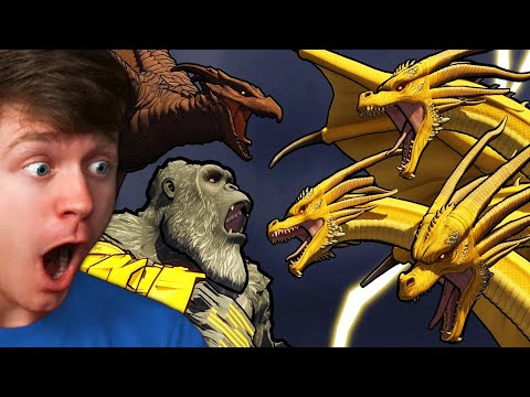 Reacting to KING GHIDORAH vs KING KONG!