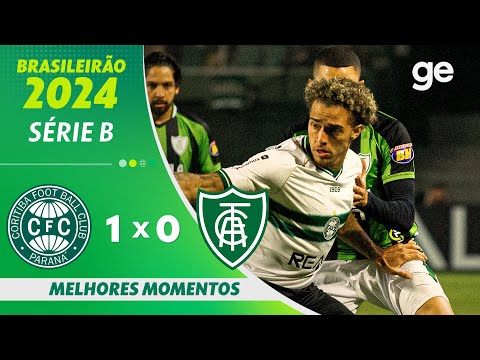 Gols e lances de Coritiba x América-MG