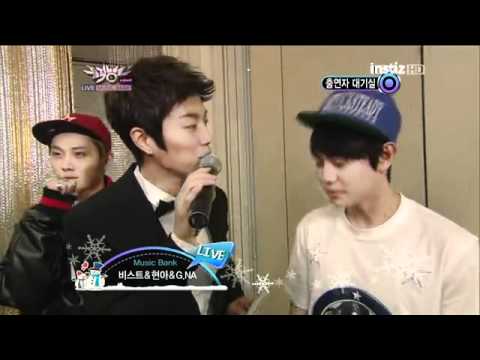 111223 BEAST+Hyuna+G.NA - Backstage