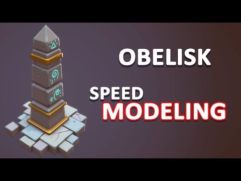 Autodesk Maya 2018 - Obelisk Speed Modeling