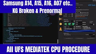 Samsung A15(A155F), A16(A165F), A14(A145F) - All UFS MEDIATEK MDM & KG BYPASS procedure for F64 BOX