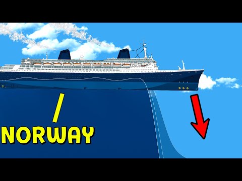 🚢 Norway VS Reverse Tsunami ◉ Floating Sandbox