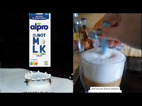 Latte Macciato mit der ALPRO Hafermilch - Lässt sich die vegane Vollmilch aufschäumen?
