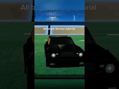 Black Car Tutorial Rocket League!✅