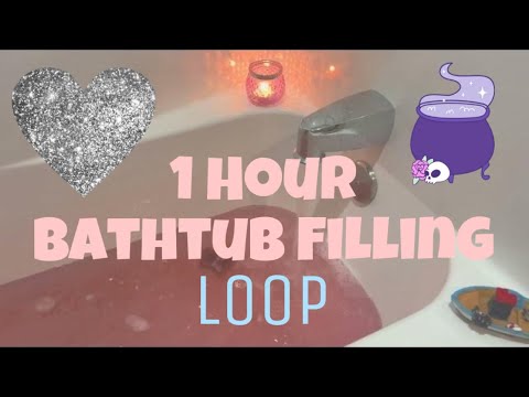 1 Hour Bathtub Filling Loop - Witch Bath Bomb - Soothing Sounds for Sleep