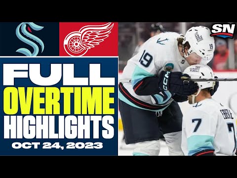 Seattle Kraken at Detroit Red Wings | FULL Overtime Highlights - October 24, 2023