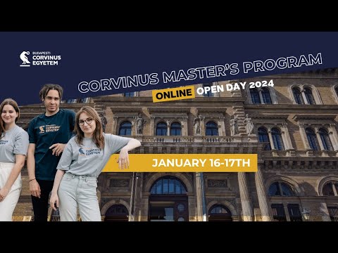 Corvinus Master's Programs Online Open Day