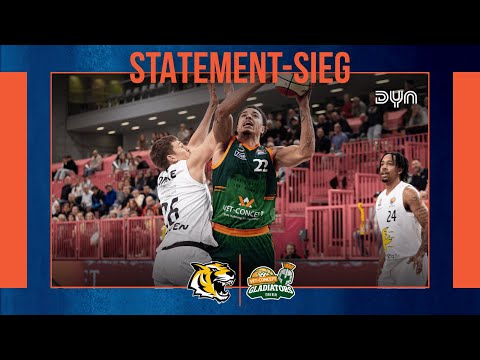 Highlights: Tigers Tübingen - VET CONCEPT Gladiators Trier | BBL Pokal | Dyn Basketball