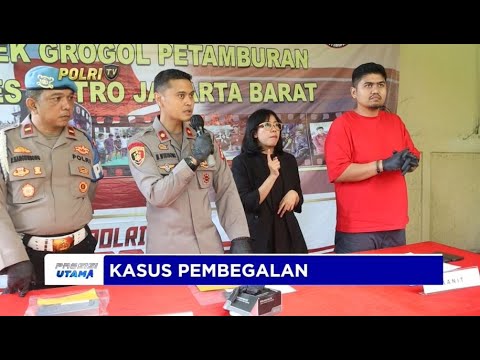 POLSEK GROGOL UNGKAP KASUS PEMBEGALAN