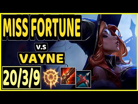 INNAXE (MISS FORTUNE) vs VAYNE - 20/3/9 KDA BOTTOM ADC CHALLENGER GAMEPLAY - EUW