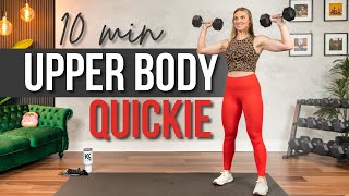 10 min CHEST, SHOULDERS, TRICEPS Upper Body Strength Training