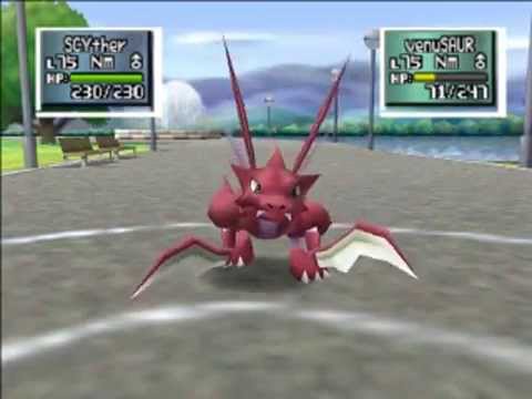 scyther shiny em challenge cup-pokemon stadium 2