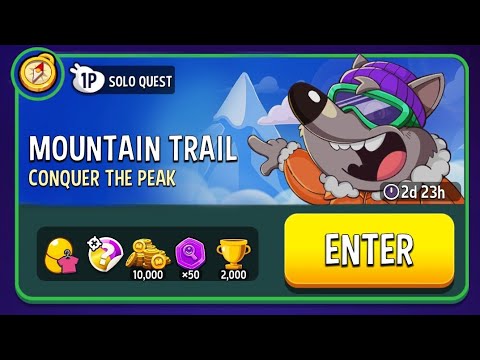 Mountain trail conquer the peak solo challenge match masters today gameplay