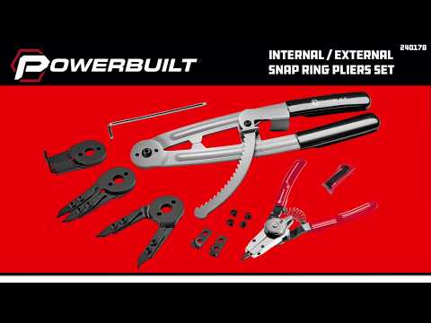 Remove and Install Big and Small Snap Rings with this Handy Snap Ring Pliers Set