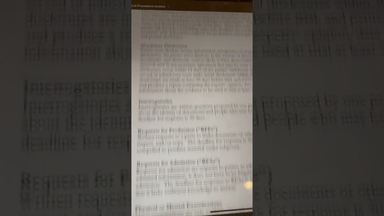 The Definitive Civil Procedure Outline by Minimum Competency Courses