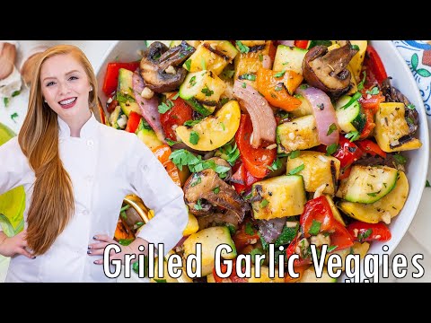 Garlic Grilled Veggies Recipe - Zesty & Delicious Grilled Salad!!