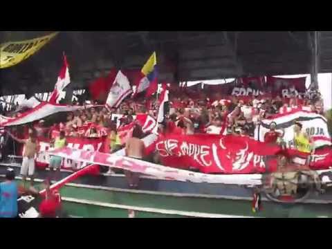 "LOS DEMONIOS ROJOS en Pto. Ayacucho l Tucanes FC Vs CARACAS FC l TC2014 l 23-03-2014" Barra: Los Demonios Rojos • Club: Caracas