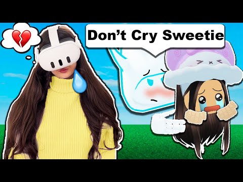 CRYING In Front Of My CRUSH...???????? *PRANK* (Roblox Vr Hands)