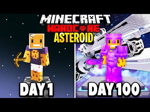 Surviving 100 Days on an Asteroid: Shooting and Collecting Resources!