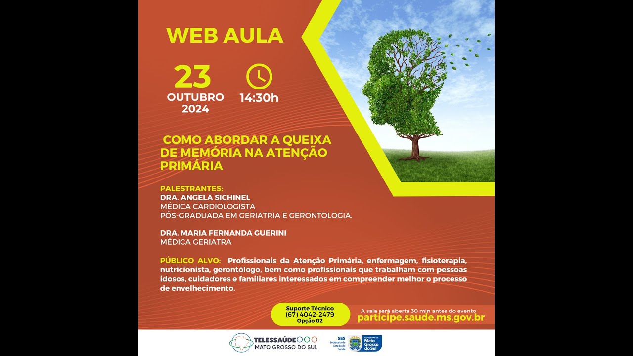 Web Aula - Como Abordar Queixas de Memória na Atenção Primária