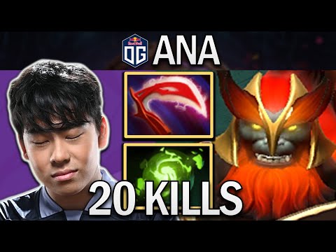 OG.ANA SMURF MARS WITH 20 KILLS & REFRESHER - DOTA 2 7.31 GAMEPLAY