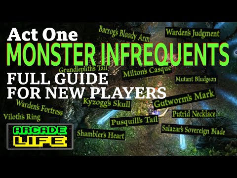 Grim Dawn - Act One Monster Infrequents - Rare Loot - New Player Guide - v1.1.9.3