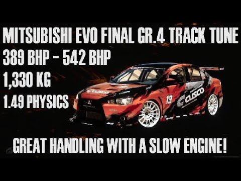 [639PP-685PP] Mitsubishi Evo Final Gr.4 Track Tune (1.49 Physics)