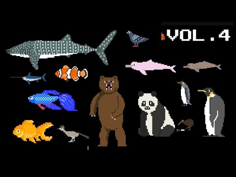 Animal collection volume 4 monster animals, fish, birds, & ratites - @TheKidsPictureShow  
