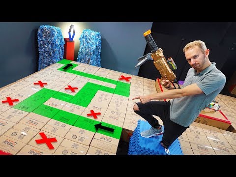 NERF Don't Fall In The Box Challenge! Video