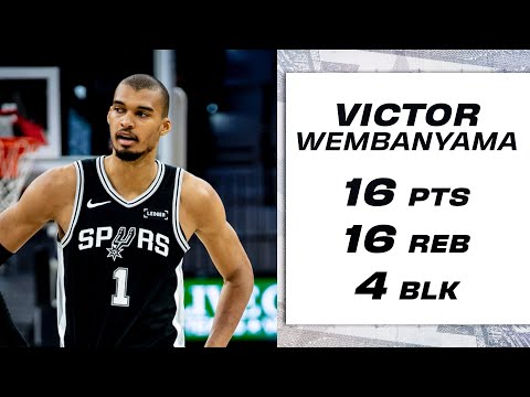 Victor Wembanyama Records Double-Double vs. Pelicans