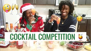 MAKING CHRISTMAS COCKTAILS COMPETITION 🤪🥂 *HILARIOUS!*