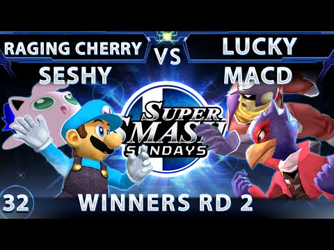 SSS 32 - FE MacD & Lucky (Red) Vs. Raging Cherry & Seshy (Blue) SSBM - RD 2 - Smash Melee