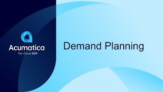 Demand Planning