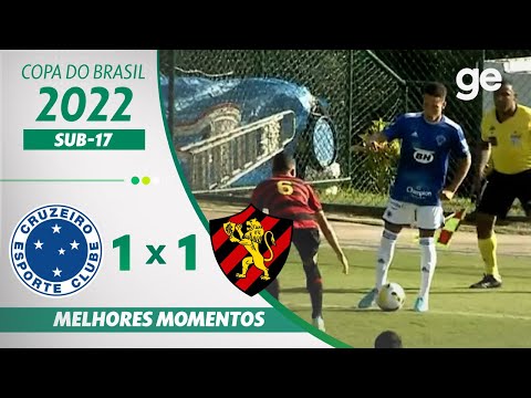 CRUZEIRO 1 X 1 SPORT | MELHORES MOMENTOS | QUARTAS DE FINAL COPA DO BRASIL SUB-17 2022 | ge.globo