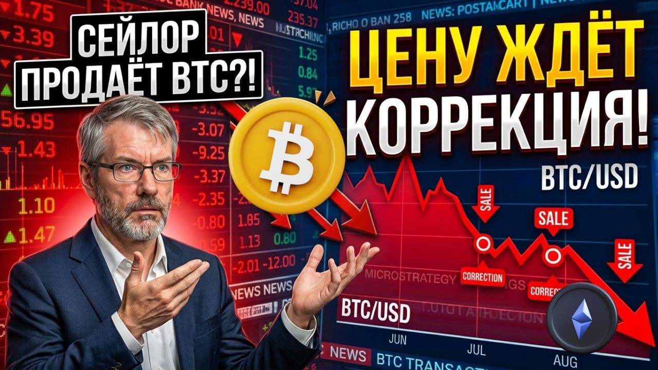 КОРРЕКЦИЯ BTC И ETH, STRAREGY ПРОДАЁТ СВОИ БИТКОИНЫ, НА СКОЛЬКО ЭТО КРИТИЧНО! ЧТО БУД