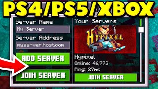 How to Add ANY Server on Minecraft XBOX/PS4/PS5 Bedrock + Switch Custom Servers (Working 2023!)