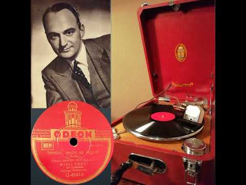 Immer wenn es regnet -  Willi Forst (Odeon Be 13068) Souverän Goldring Pick-up