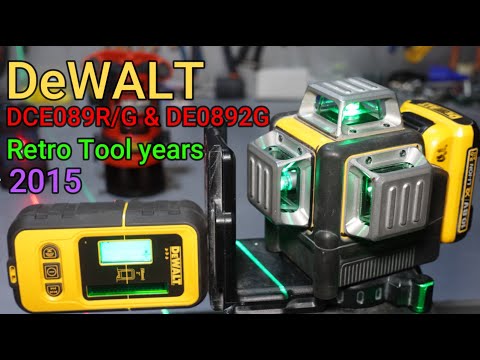 DeWALT  DCE089R/G & DE0892G  Cross line laser [ Retro Tool years 2015 ]