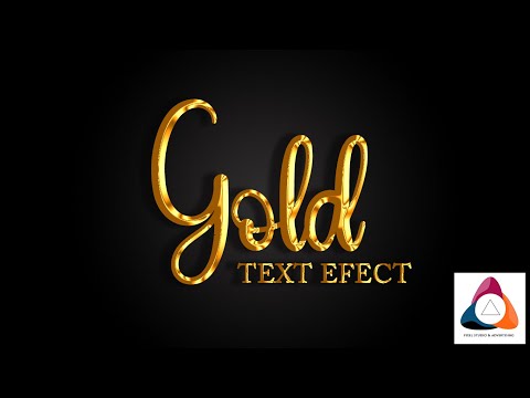 Easy Way To Create a Gold Text Effect in Photoshop Tutorials For Beginner's - Step By Step