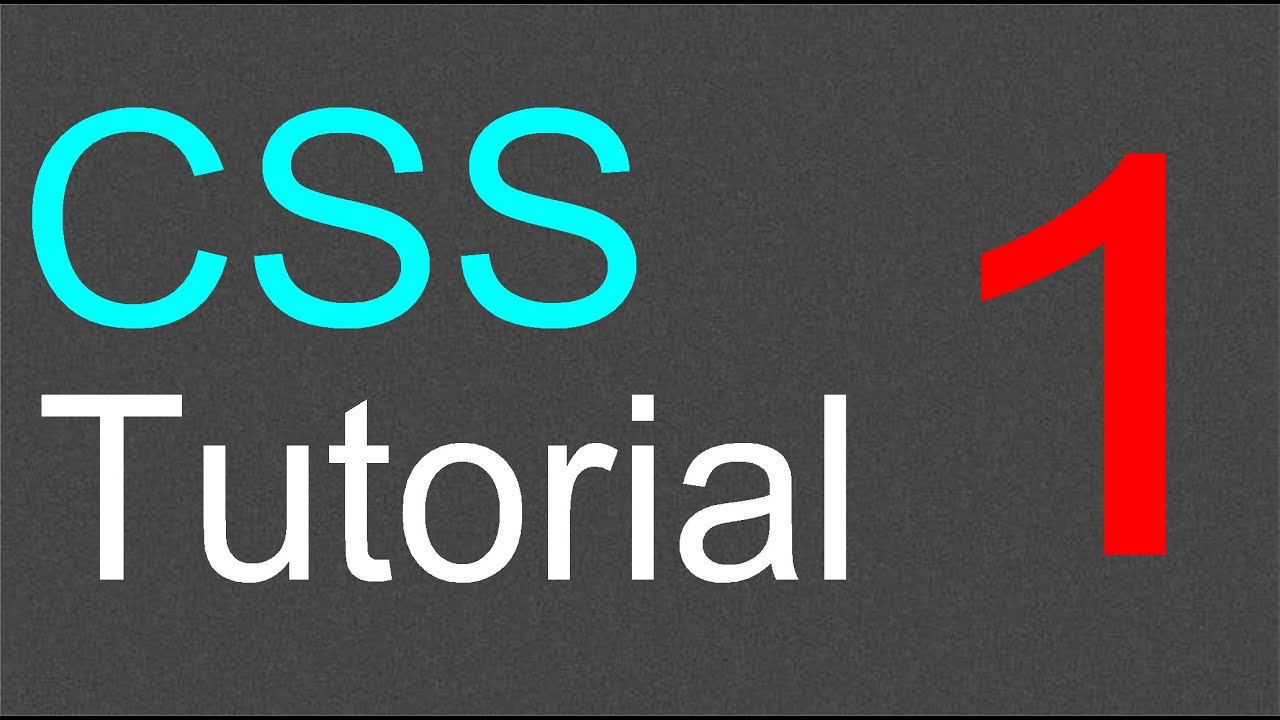 CSS Tutorial for Beginners - 01 - Introduction to CSS