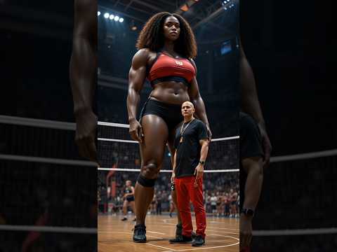 World's female volleyball player in ai🇺🇸in#piano #ai  #tallwoman#tallgirlfriend#volleyball#usa