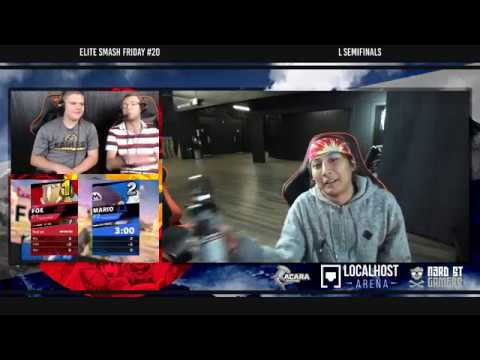 Elite Smash Friday #20 - SKS|Miiself (Fox, Ness) Vs. AcaRa|Mellow (Mario, Pichu) - L. Semifinals