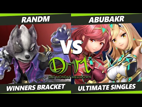 DAT Monday Meltdown 229 - Randm (Wolf) Vs. Abubakr (Pyra Mythra) SSBU Ultimate Tournament