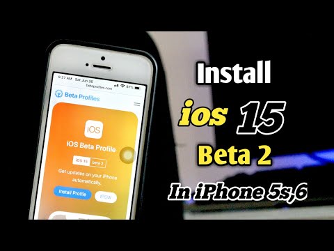 How to Install IOS 15 Beta 2 on iPhone 5s and 6 - How to Update iPhone 5s and 6 on IOS 15🔥🔥.