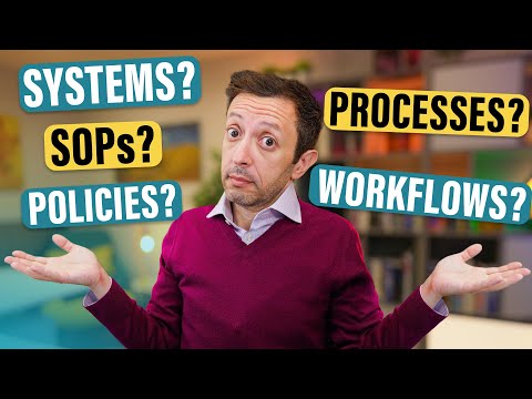 Systems vs Processes vs SOPs
