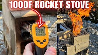 Rocket Stove That Reaches 1000F | Oxygen Injector | One Minute Setup