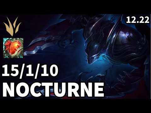 Nocturne Jungle vs Qiyana - EUW Master | Patch 12.22
